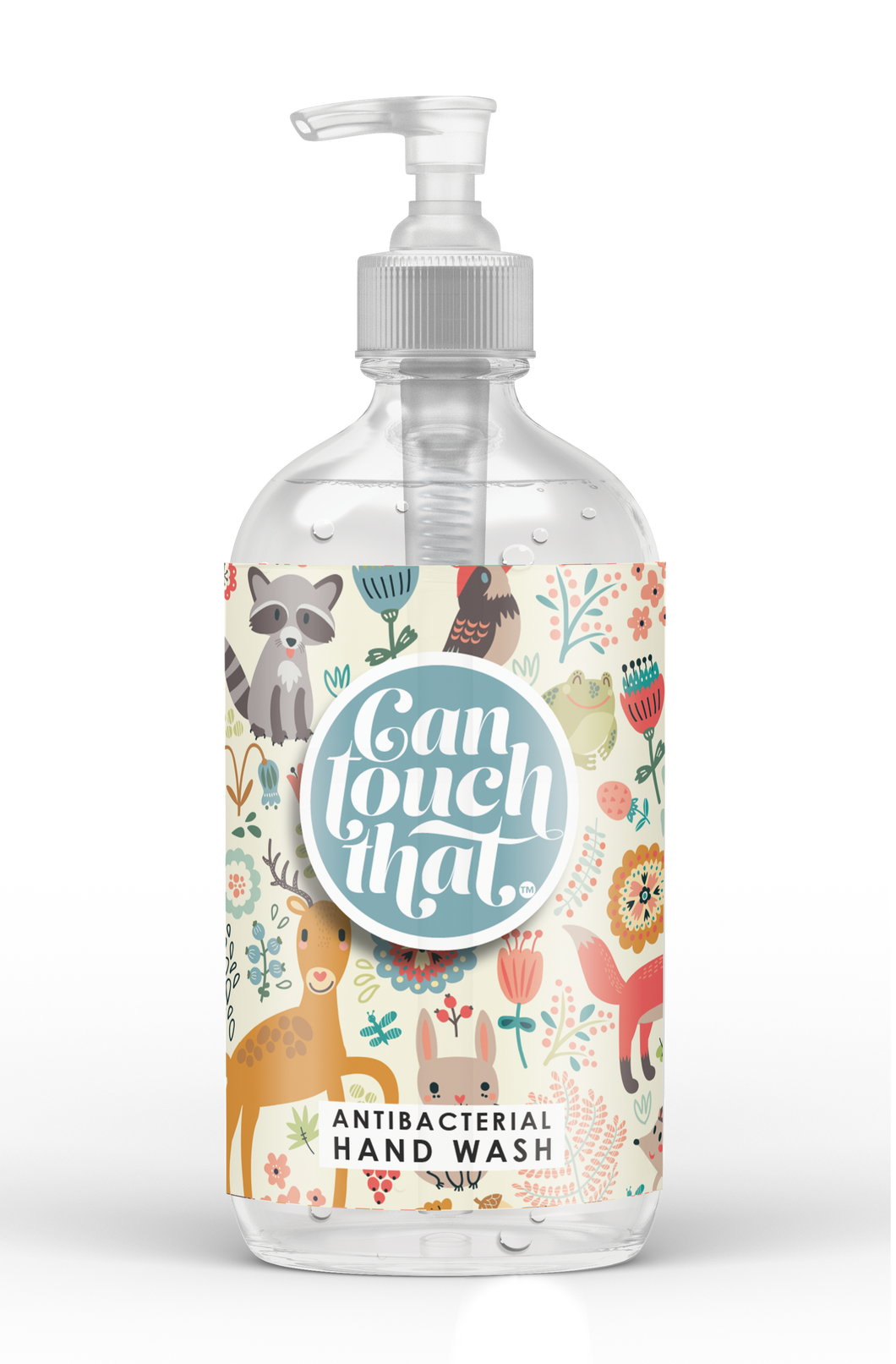Antibacterial Hand Wash 500 ml GORGEOUS DESIGNS to KEEP & REFILL Then just pick your Fragrance !!! - Label - Forest Day Animals