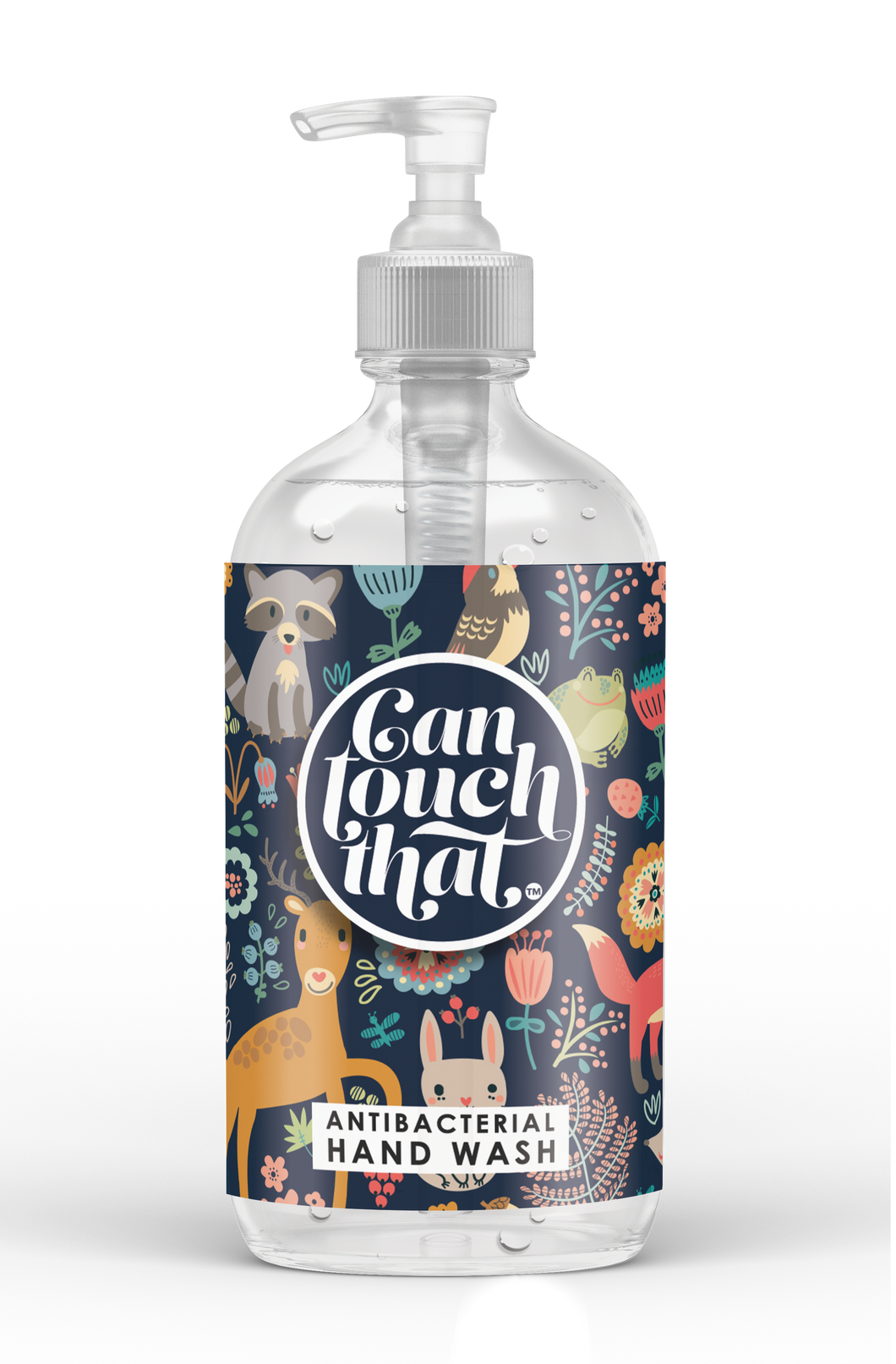 Antibacterial Hand Wash 500 ml GORGEOUS DESIGNS to KEEP & REFILL Then just pick your Fragrance !!! - Label - Forest Night Animals