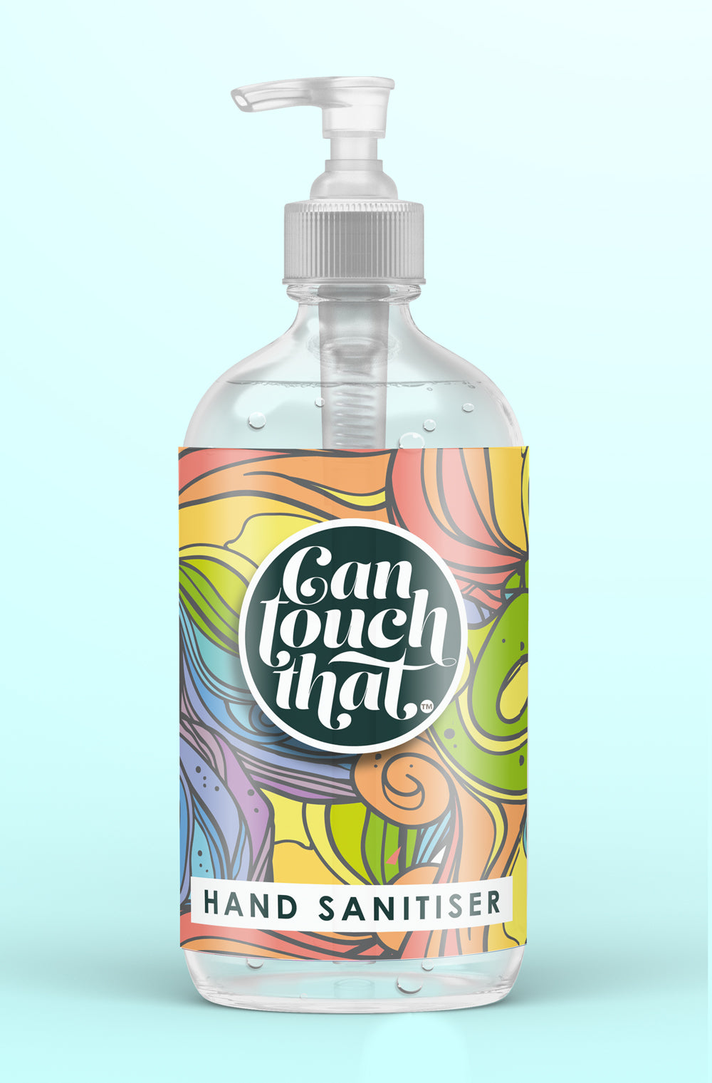 Hand Sanitiser 500 ml GORGEOUS DESIGNS to KEEP & REFILL Then just pick your Fragrance !!! Label - Groovy Days
