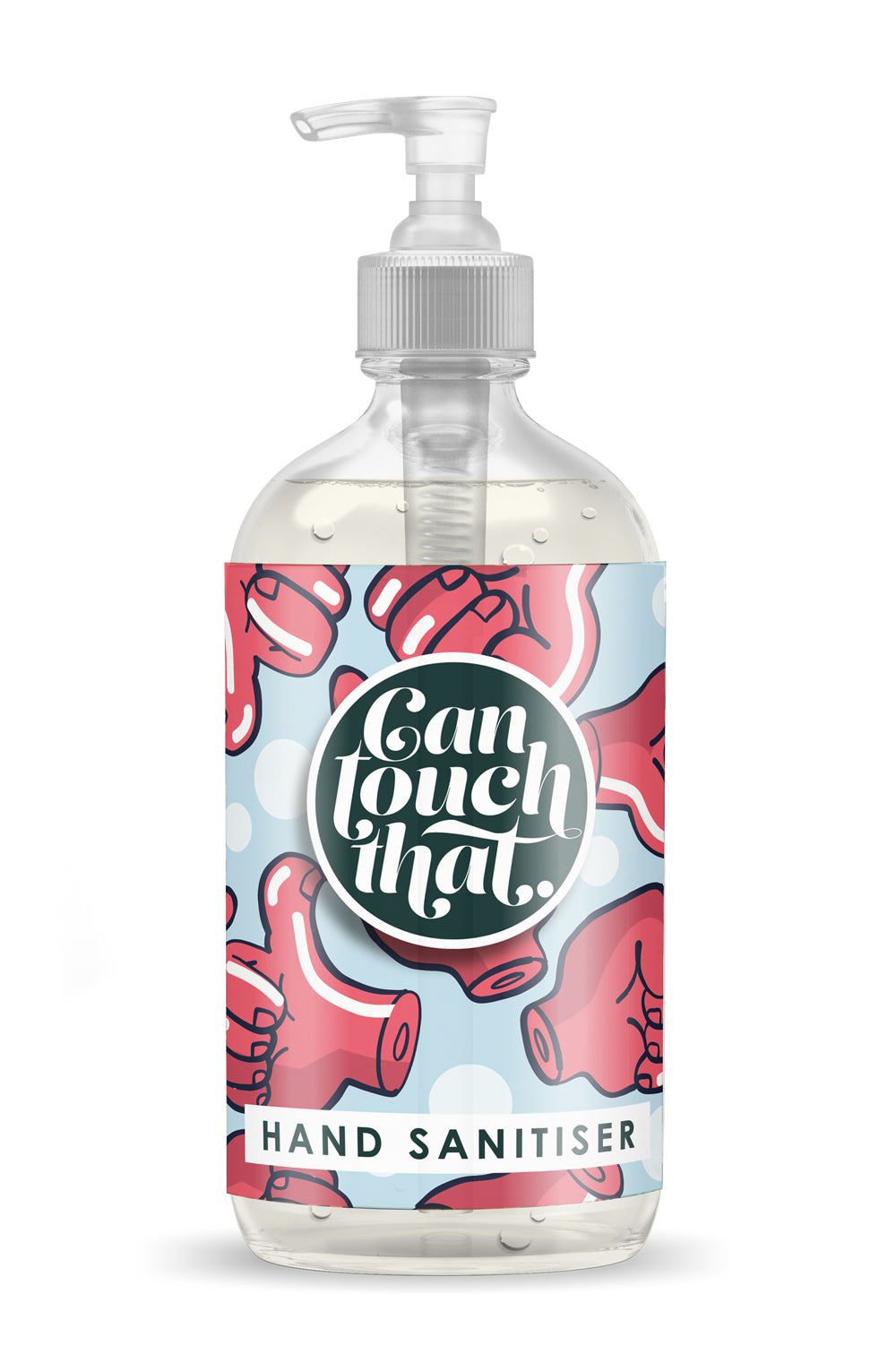 Hand Sanitiser 500 ml GORGEOUS DESIGNS to KEEP & REFILL Then just pick your Fragrance !!! Label - Thumbs Up