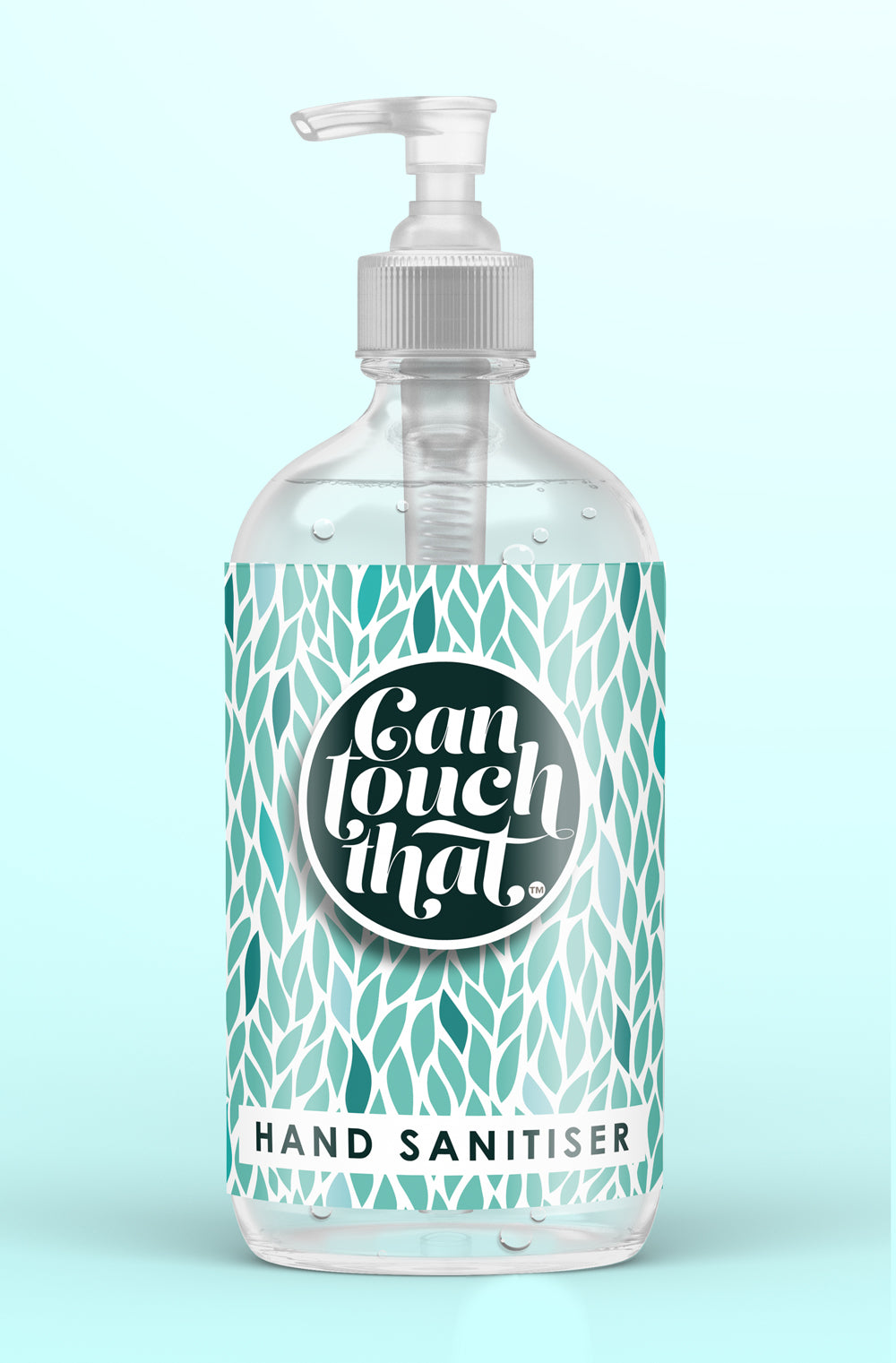 Hand Sanitiser 500 ml GORGEOUS DESIGNS to KEEP & REFILL Then just pick your Fragrance !!!  Label - Green Leaves